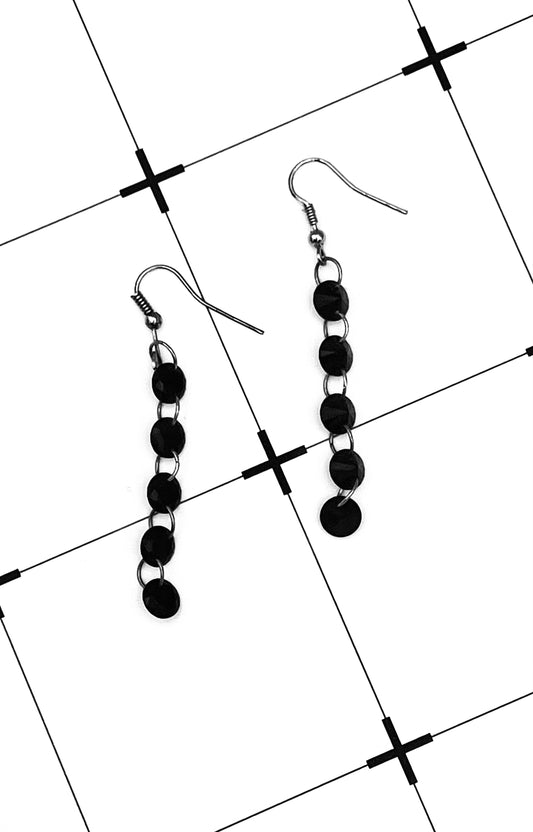 Black Dangle Earrings